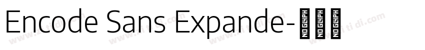 Encode Sans Expande字体转换